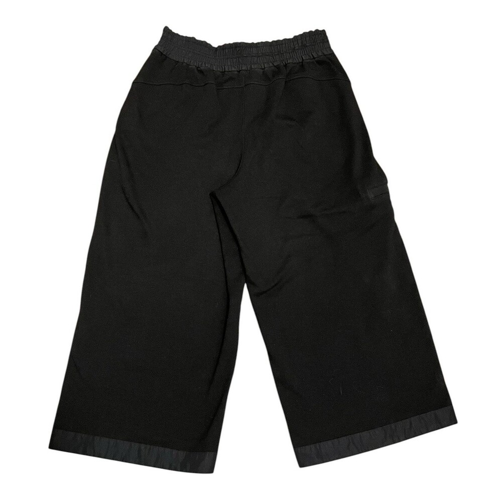 ATHLETA Black Triumph Hybrid Wide Leg Crop Cargo Pants Pockets Elastic Waist XS - Picture 5 of 11